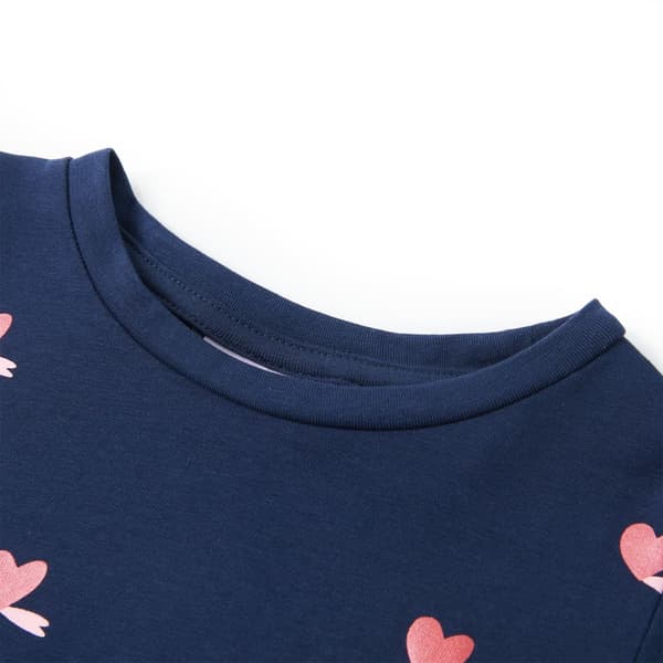 T-shirt för barn marinblå 104