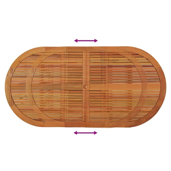 Trädgårdsbord 200x100x75 massivt eukalyptusträ
