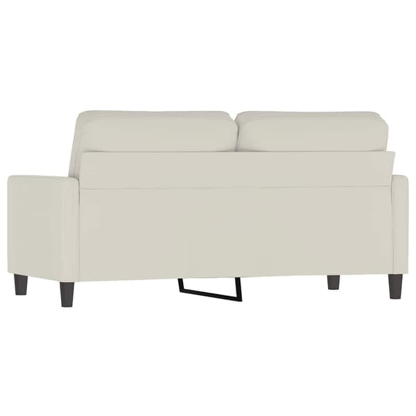 Soffa 2-sits gräddvit 140 cm sammet