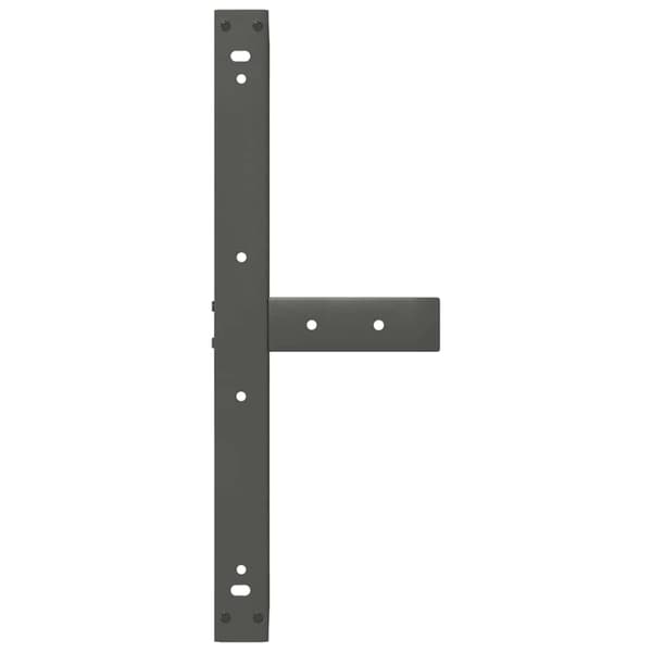 Soffbordsben T-formade 2 st antracit 60x25x(30-31) cm stål