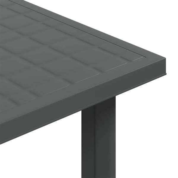 Trädgårdsbord antracit 80x75x72 cm plast