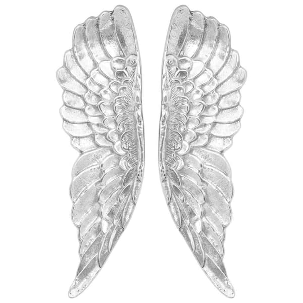 Vingskulptur 2 pcs Silver 31 x 5 x 91 cm Aluminium