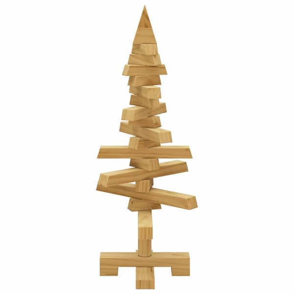 Träjulgran med stativ Brun 60 cm Massiv furu