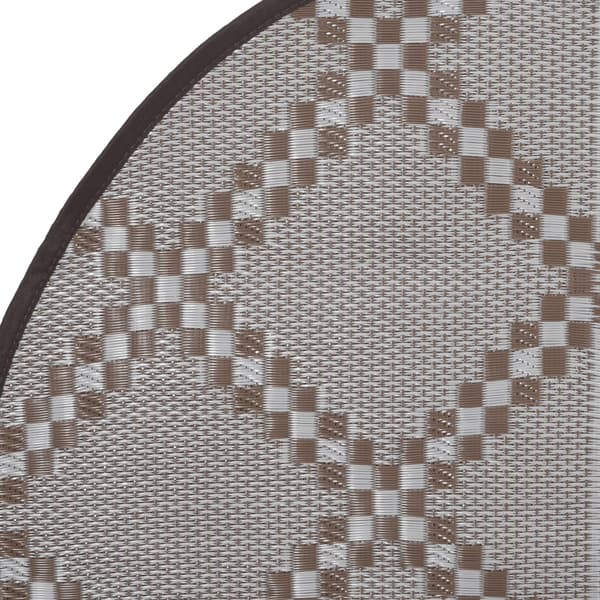 Utomhusmatta ARAKIL brun Ø120 cm PP