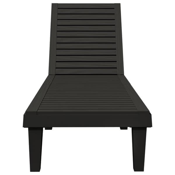 Solsäng svart 155x58x83 cm polypropylen