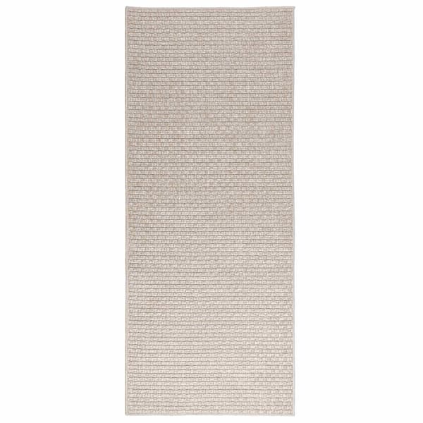Områdesmattor Rektangulär FARO Kräm 150 x 80 cm Polyester
