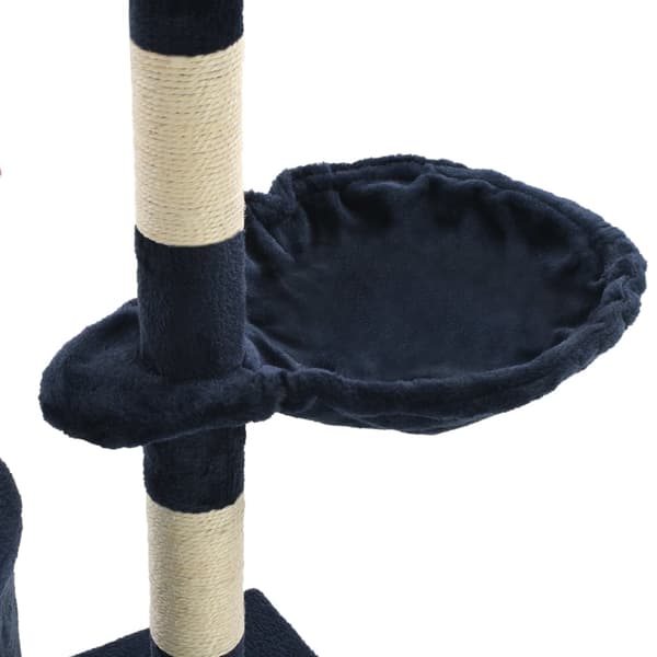 Klösträd med sisalpelare 138 cm mörkblå