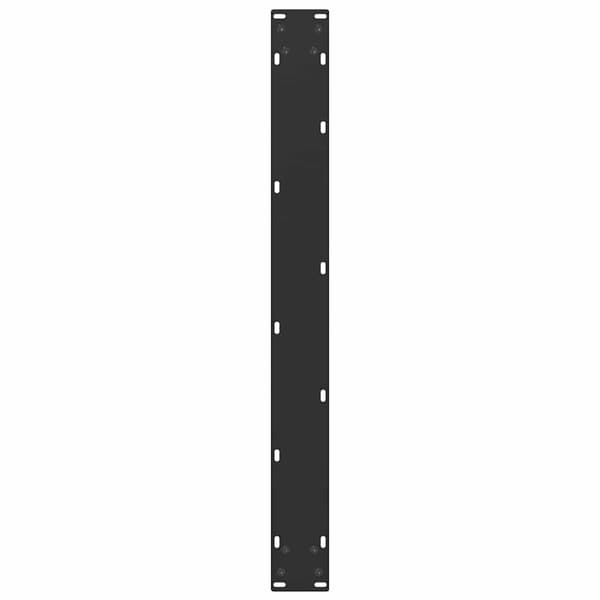 Matbordsben U-formade 3 st svarta 80x(72-73) cm stål