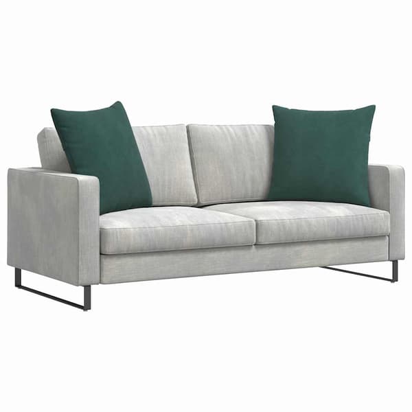 Sofakuddar 2 pcs Mörkgrön 60 x 60 cm Kordread tyg