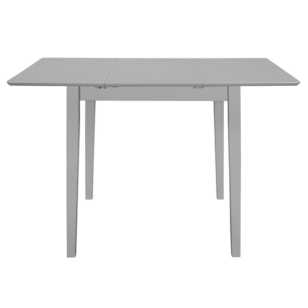 Utdragbart matbord (80-120)x80x74 cm grå MDF