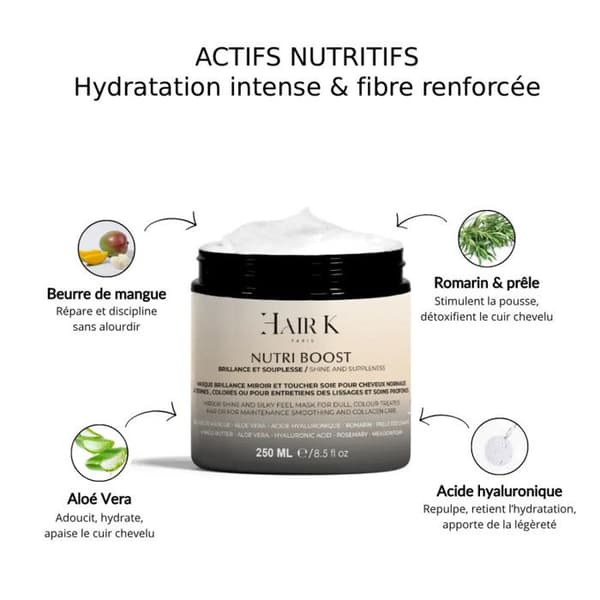 Mask - Nutri Boost - Näring & Glans - 250 ml - Torrt till normalt hår