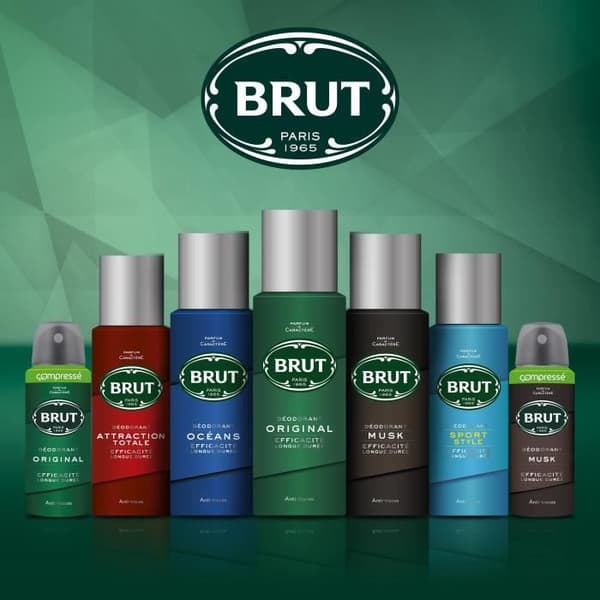 BRUT Deodorant För Män Spray Långvarig Effektivitet - 200 ml