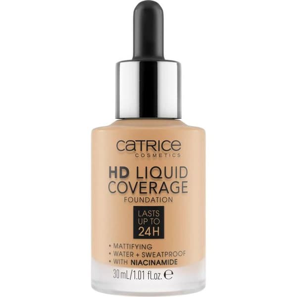 Catrice - HD Coverage Liquid Foundation - 35 Natural Beige