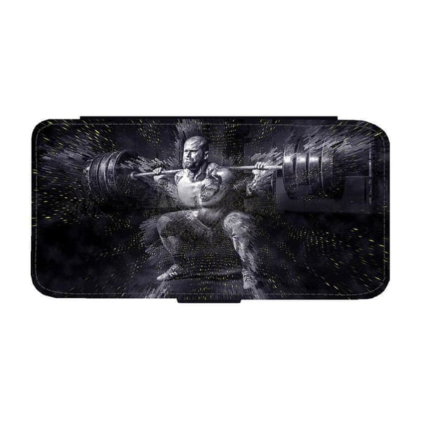 Til Samsung Galaxy A52 5G: Weightlifting Flippetui
