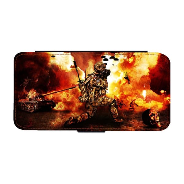 Til Samsung Galaxy S21: Battlefield Flippetui