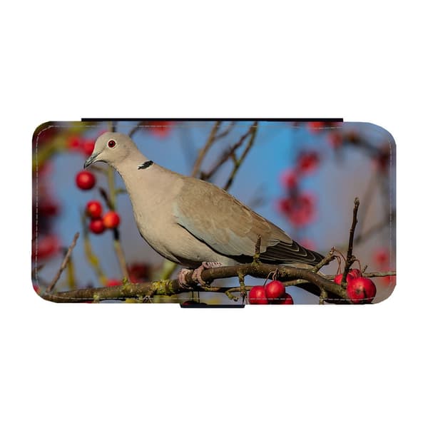 Til Samsung Galaxy S21 FE: Bird Collared Dove Flippetui