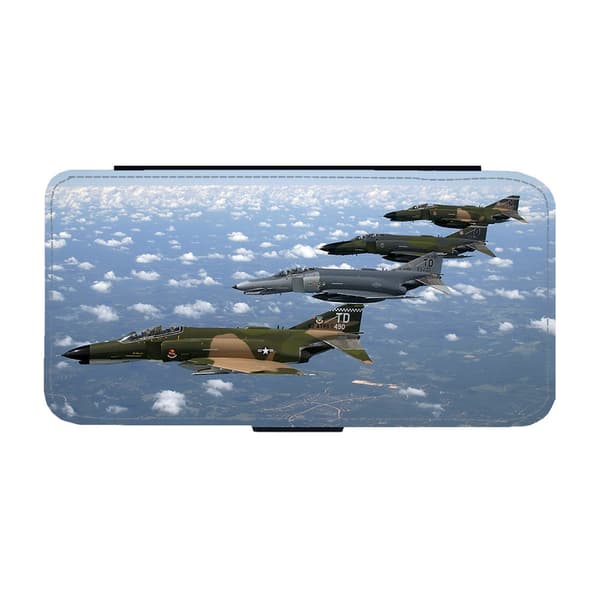 Til Samsung Galaxy S21 FE: F-4 Phantom Interceptor and Fighter Flippetui