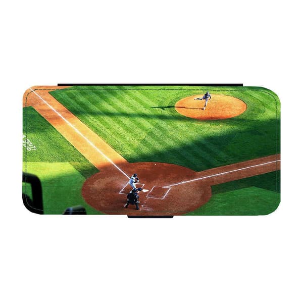 Til Samsung Galaxy A52 5G: Baseball Field Flippetui