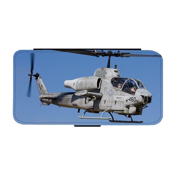 Til Apple iPhone 14 Pro: Bell AH-1 Cobra Attack Helicopter Flippetui