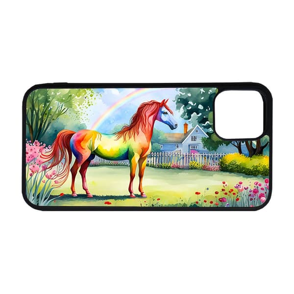 Til Apple iPhone 11, Regnbue Hest Mobilcover