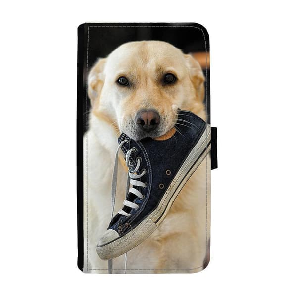 Til Apple iPhone 14 Pro: Dog Labrador Flippetui