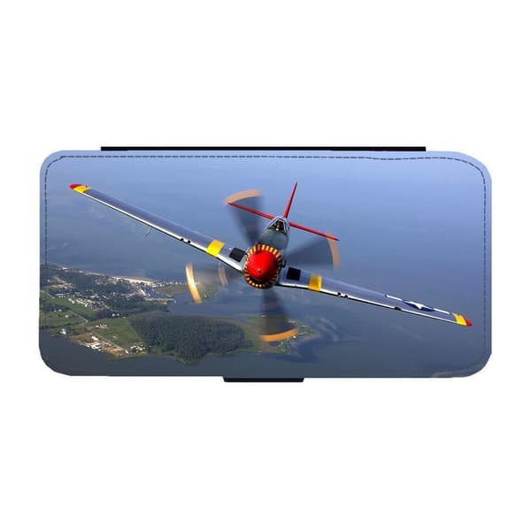 Til Apple iPhone 14 Pro: P-51 Mustang Fighter-Bomber Flippetui