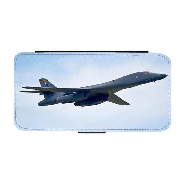 Til Apple iPhone 14 Pro: Rockwell B-1 Lancer Heavy Bomber Flippetui