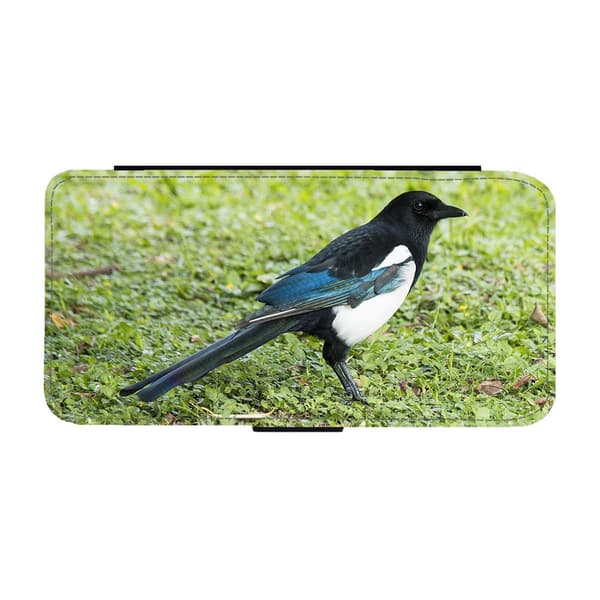 Til Samsung Galaxy S21: Bird Magpie Flippetui