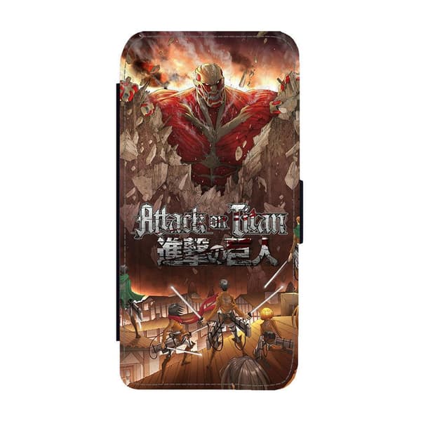 Til Samsung Galaxy S21: Manga Attack On Titan Flippetui