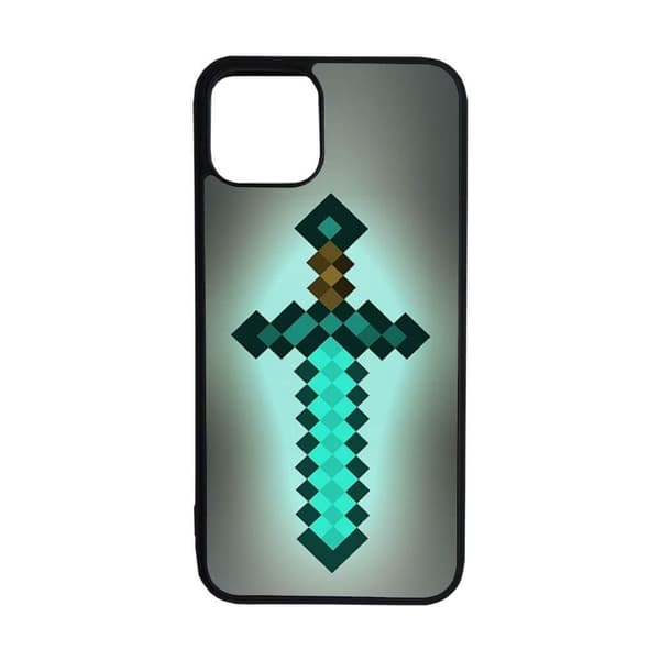 Til iPhone 13 Pro Max: Minecraft Diamond SwordMobilcover