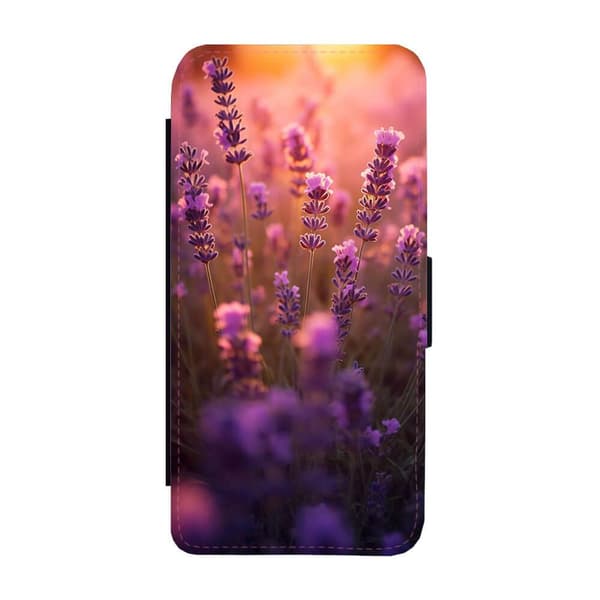Til Samsung Galaxy S21: Blomster Lavendel Flippetui