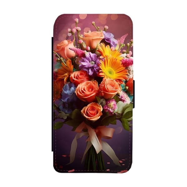 Til Samsung Galaxy A17, Blomsterbuket Flip-Cover