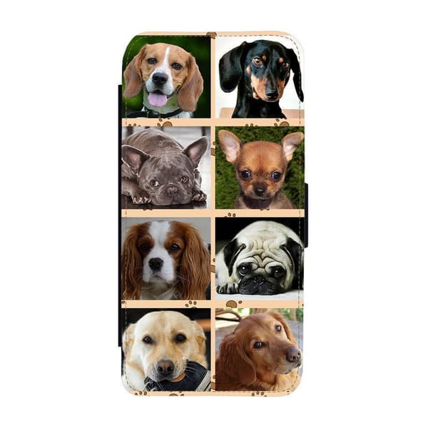 Til Samsung Galaxy A17, Dogs Flip-Cover