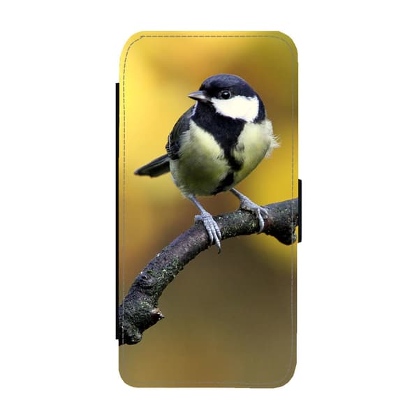 Til Samsung Galaxy S21: Bird Great Tit Flippetui