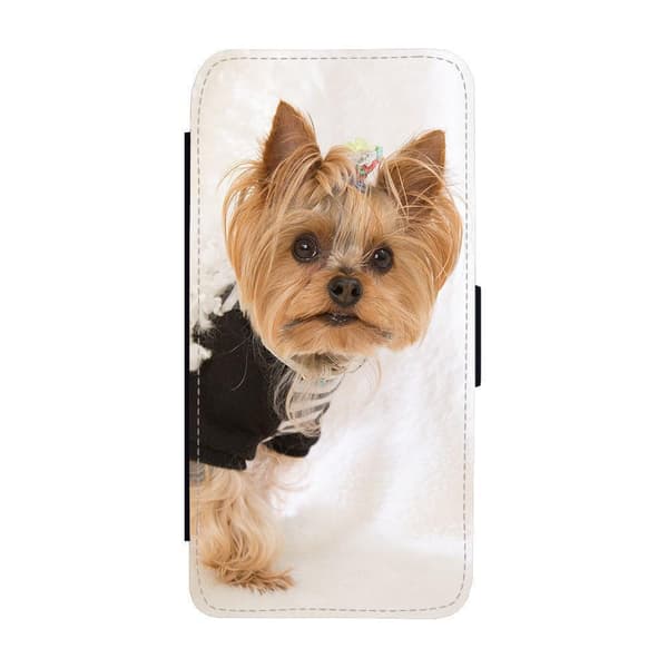 Til Apple iPhone 14 Pro: Yorkshire Terrier Dog Flippetui