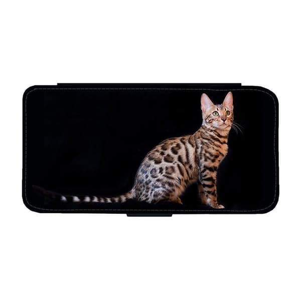 Til Samsung Galaxy A52 5G: Bengal Cat Flippetui