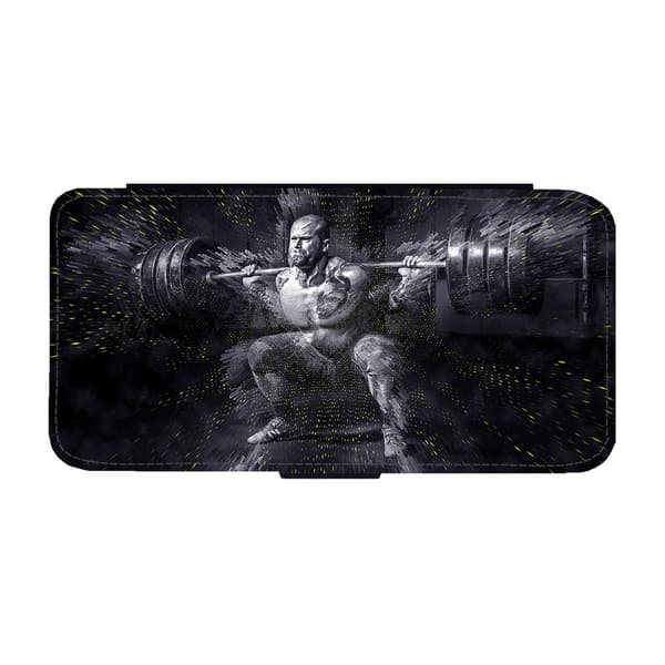 Til Samsung Galaxy S21 FE: Weightlifting Flippetui