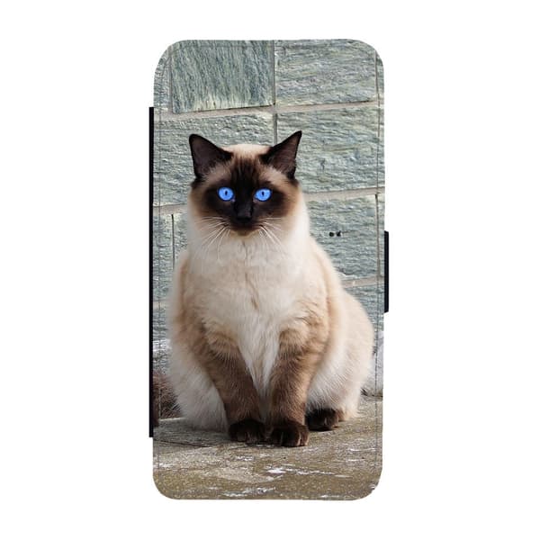 Til Samsung Galaxy S21 FE: Siamese Cat Flippetui