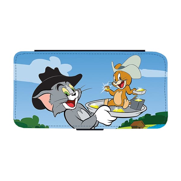 Til Samsung Galaxy S21 FE: Tom and Jerry Flippetui