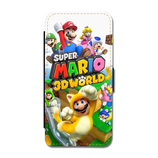 Til Samsung Galaxy S21 FE: Super Mario 3D World Flippetui