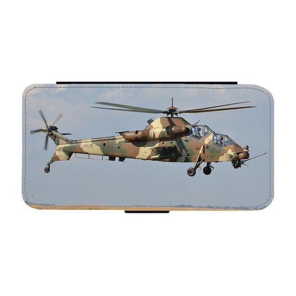 Til Apple iPhone 14 Pro: Denel AH-2 Rooivalk Attack Helicopter Flippetui