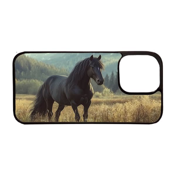 Til Apple iPhone 11, Sort Hest Mobilcover