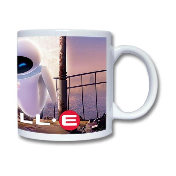 Mugg: WALL-E , porslinsmugg med livfull och unik design, perfekt för både kaffe- och teälskare