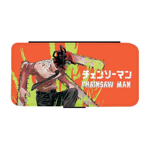 Til Apple iPhone 14 Pro: Manga Chainsaw Man Flippetui