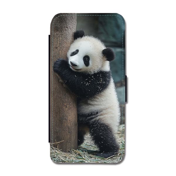 Til Apple iPhone 15 Plus: Dyre Panda, flipdeksel med unikt motiv, mobiletui med stativfunksjon
