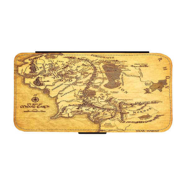 För Google Pixel 7, Sagan om Ringen Middle Earth Map Flip Mobilfodral ...