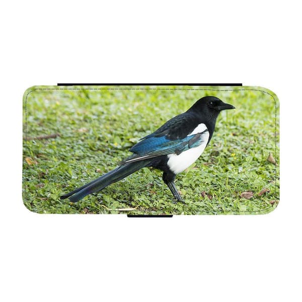 Til Samsung Galaxy A52 5G: Bird Magpie Flippetui