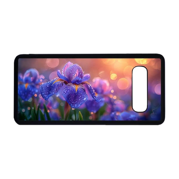 Til Samsung Galaxy S10: Blomster Iris Skall / Deksel