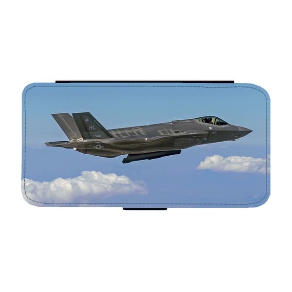 Til Samsung Galaxy S21: Lockheed Martin F-35 Lightning II Fighter Flippetui