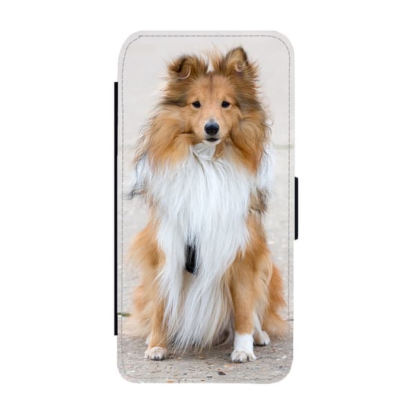 Til Samsung Galaxy S21 FE: Shetland Sheepdog Flippetui